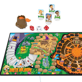 Learning Resources Math Island volcano popper adds excitement and fast-paced turns.