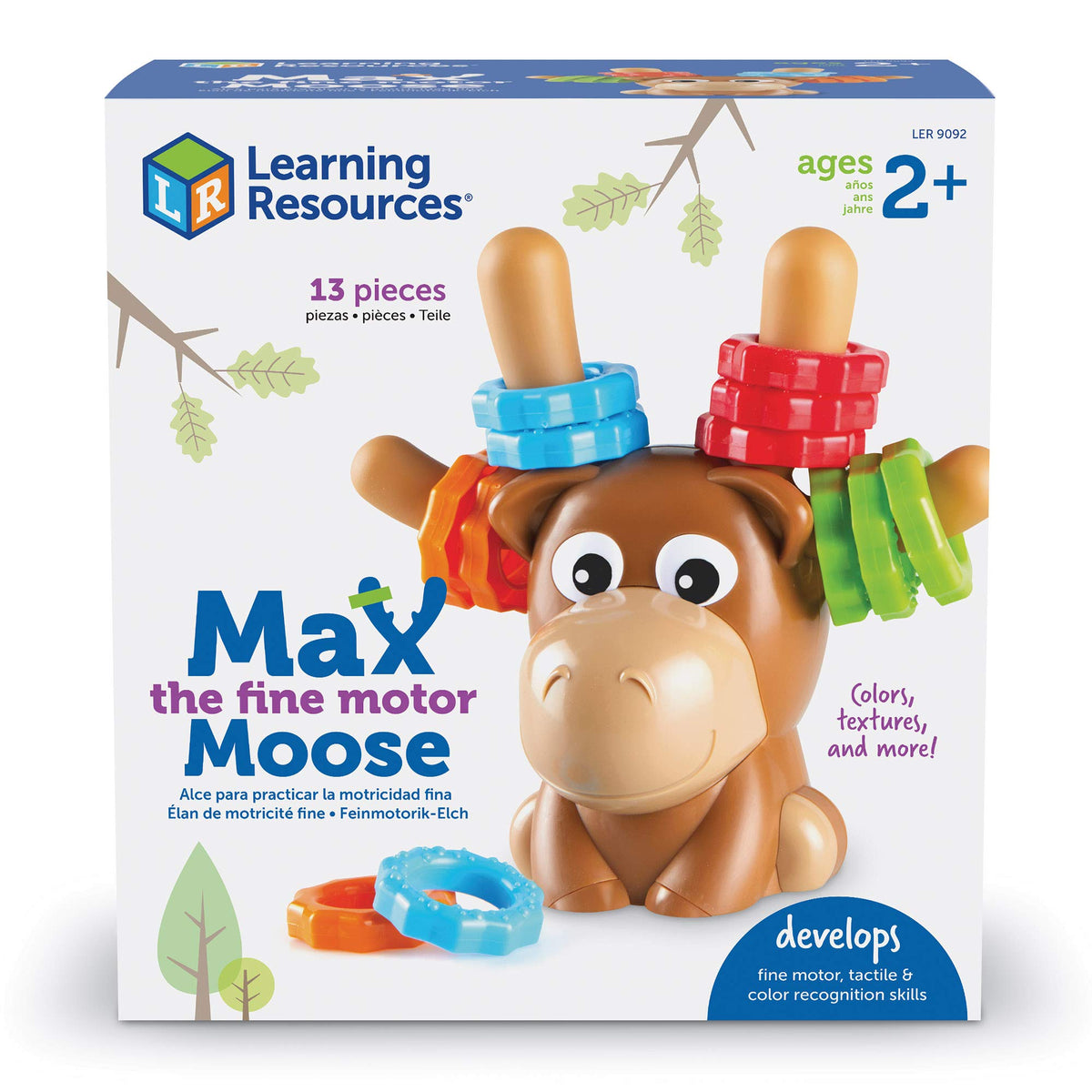 Arctic-themed Max the Fine Motor Moose in action during play