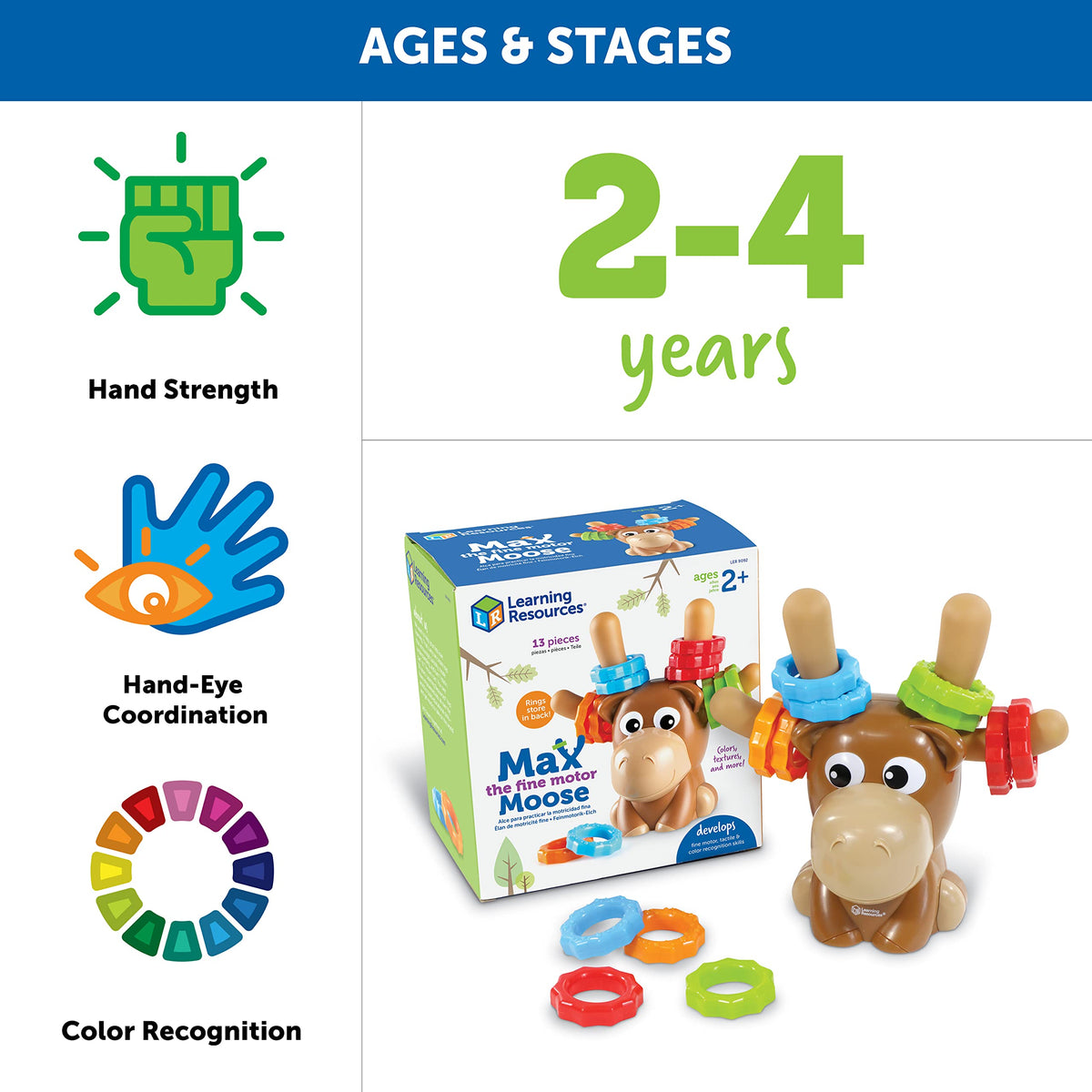 Little hands grip rings to boost coordination with Max