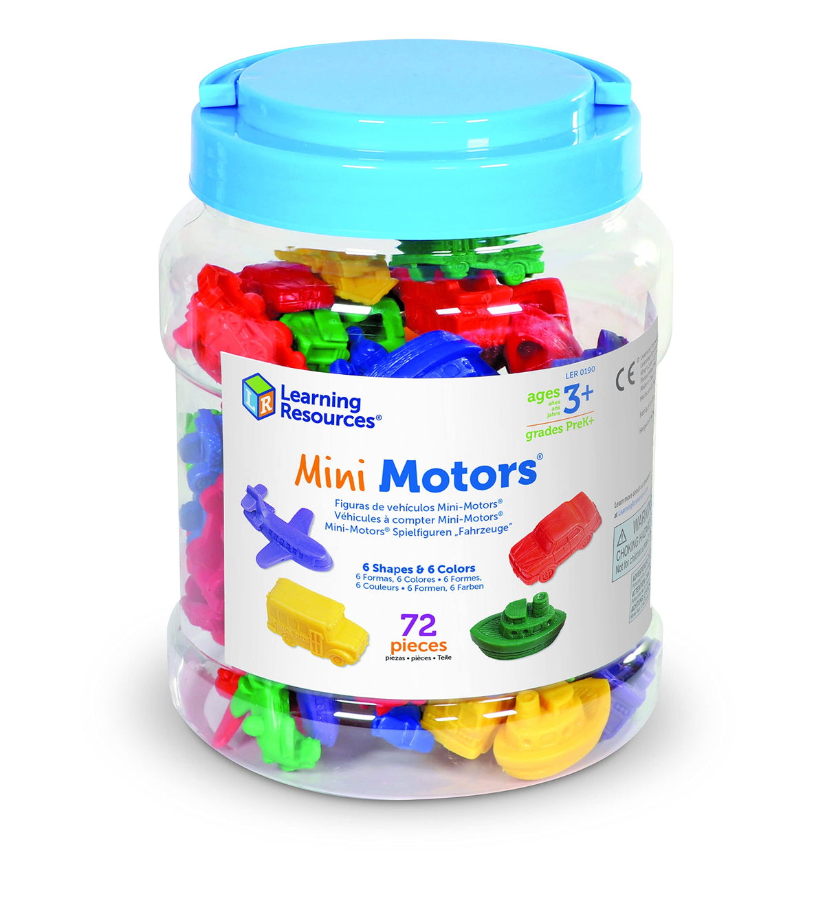 Set of 72 counters supports early math practice and classroom centers.