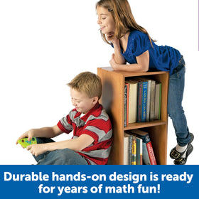 Learning Resources Minute Math fits both classroom stations and home practice sessions