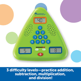 Learning Resources Minute Math triangle unit feels sturdy for classroom use and travel