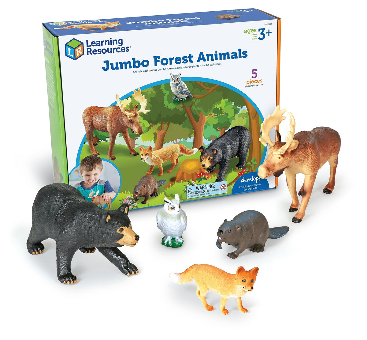 Learning Resources moose forest figure for imaginative play and learning