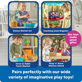 Learning Resources My First Farmstand 18 colorful pieces invite counting, sorting, and imaginative meals