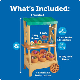 Learning Resources My First Farmstand tool-free assembly invites quick setup and instant play