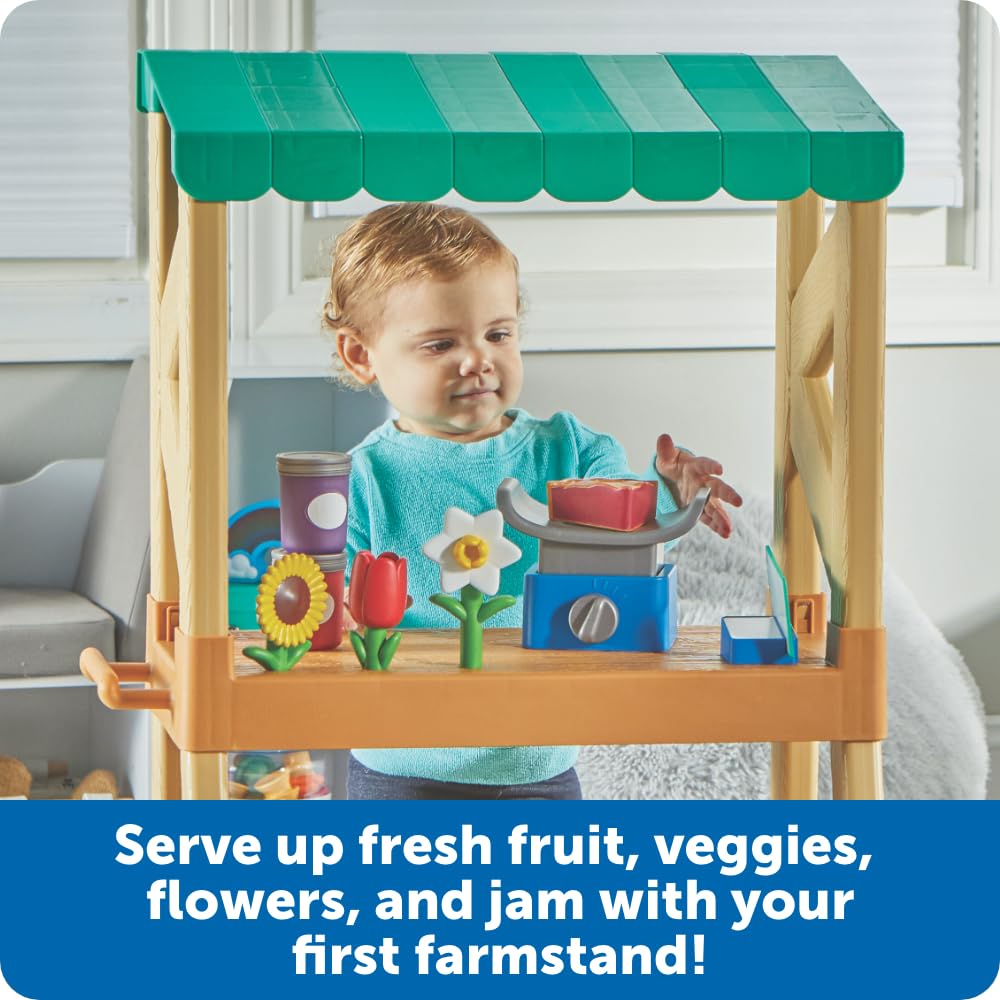 Learning Resources My First Farmstand working scale helps kids explore weighing and pricing play