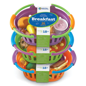 Learning Resources New Sprouts basket storage demonstrates organized storage for easy cleanup.