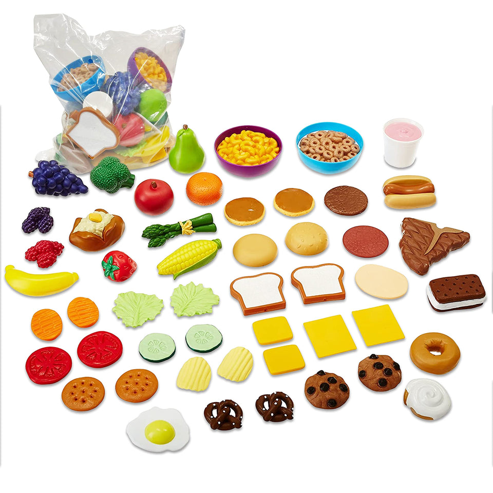 Learning Resources New Sprouts complete play food set inspires imaginative meals and pretend shopping