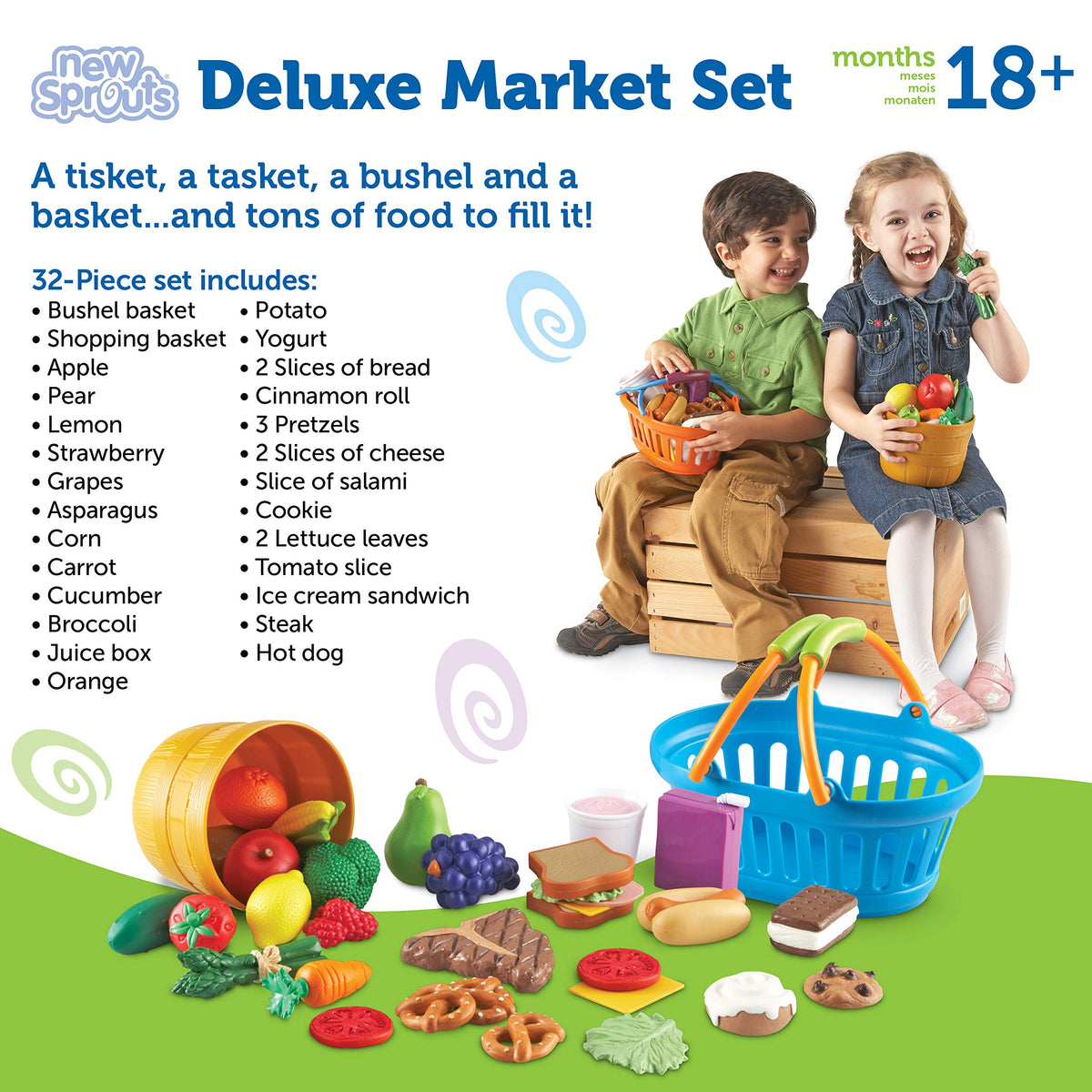Learning Resources New Sprouts Deluxe Market juice box for refreshment pretend play