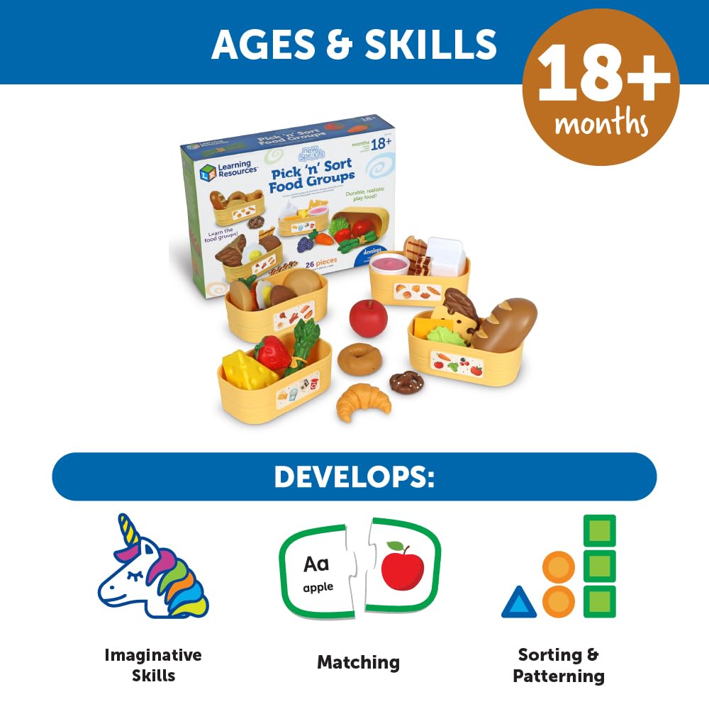 Learning Resources New Sprouts durable plastic play food withstands years of use.