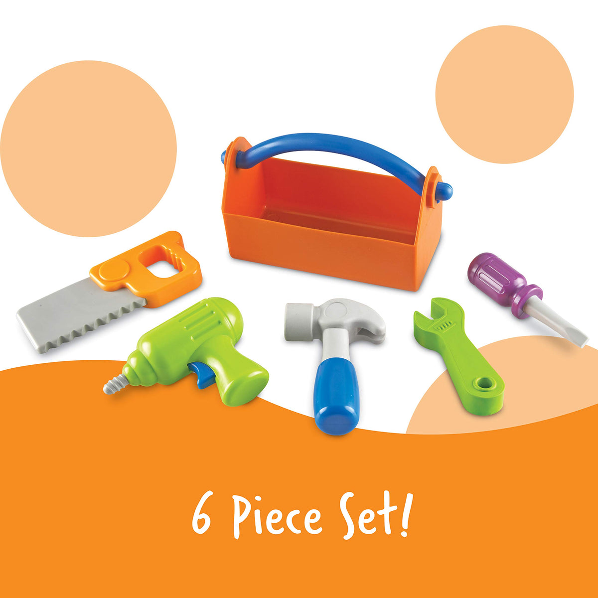 Learning Resources New Sprouts Fix It saw; chunky plastic blade for safe pretend woodworking