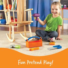 Learning Resources New Sprouts Fix It toolbox; sturdy storage keeps play pieces organized