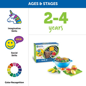 New Sprouts Grill It skewers ideal for pretend grilling and sensory exploration