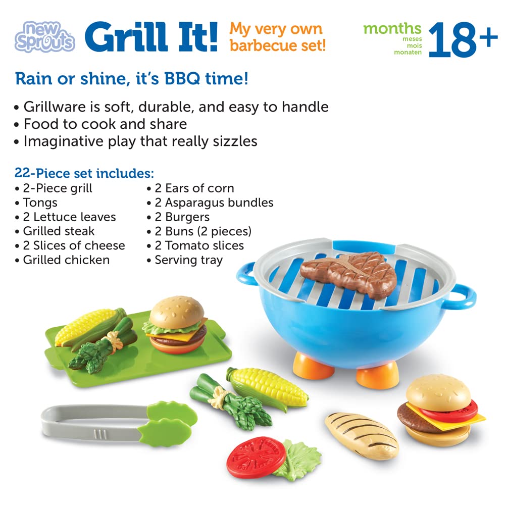New Sprouts Grill It tongs support pretend serving and coordinated movements