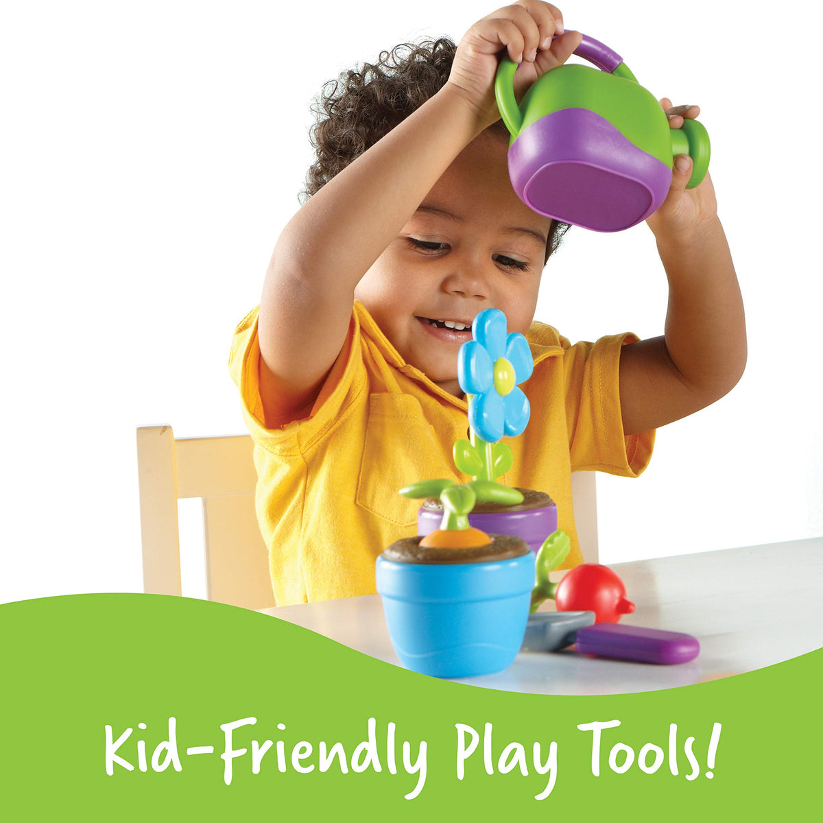 Learning Resources New Sprouts Grow It! pot supports sorting and hands-on gardening exploration