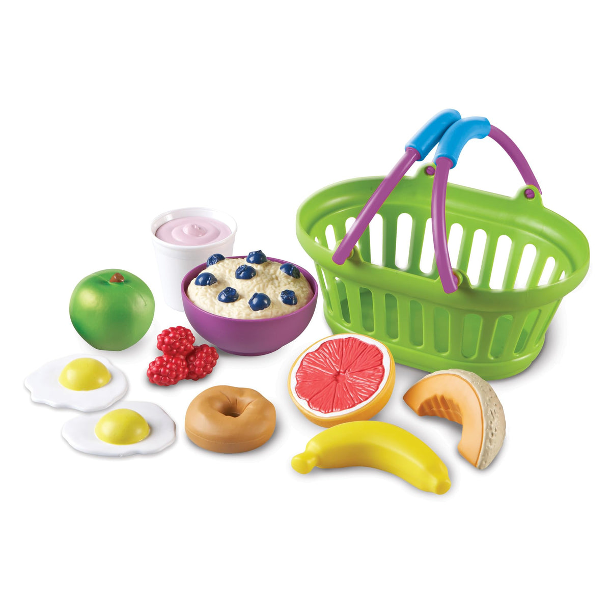 Learning Resources New Sprouts breakfast basket supports imaginative play and fine motor practice