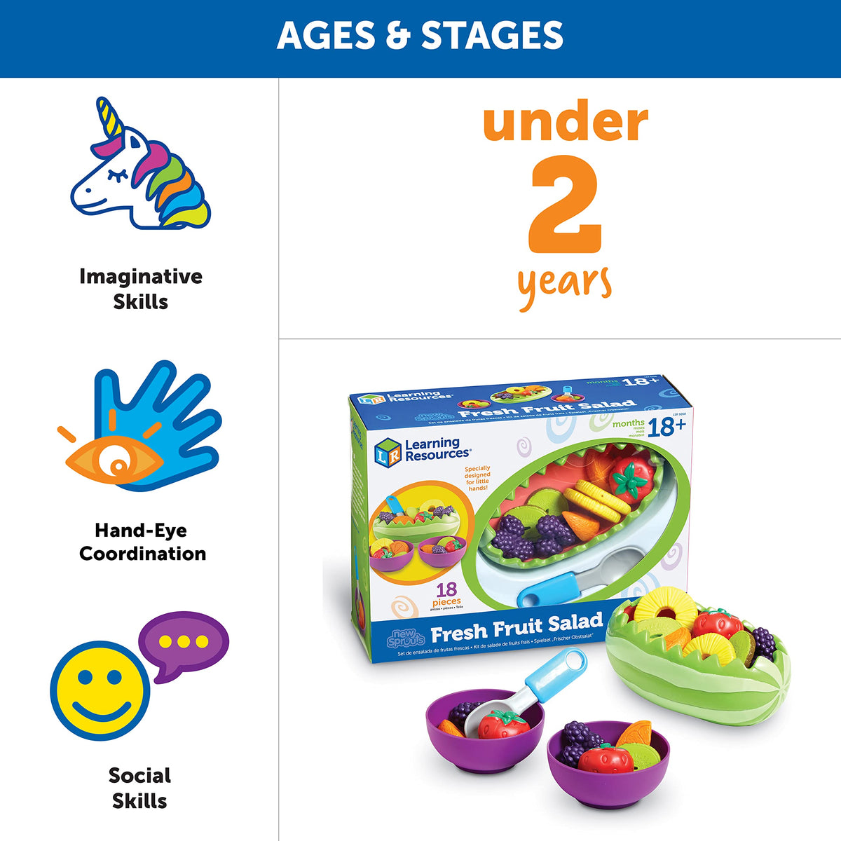 Learning Resources New Sprouts kiwi slices support imaginative snacks and early counting