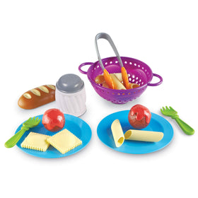 Learning Resources New Sprouts Pasta Time meatballs on plate spark imaginative pretend meals