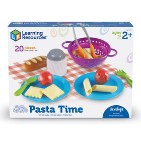 Learning Resources New Sprouts Pasta Time utensils and strainer support interactive serving