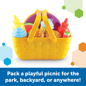 Learning Resources New Sprouts Picnic Set mini hamburgers for imaginative play sessions.