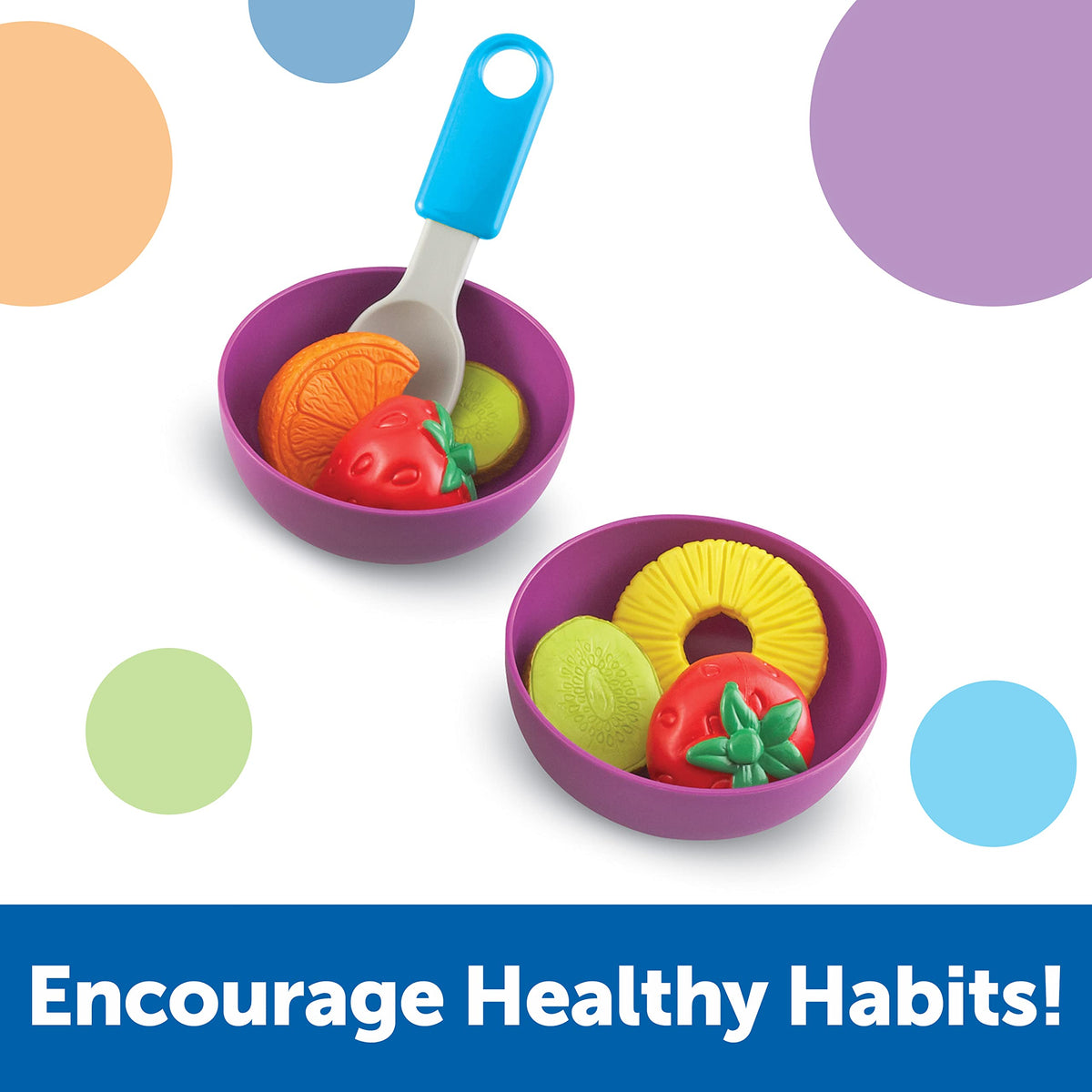 Learning Resources New Sprouts plain bowls for kid-friendly kitchen pretend play