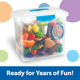 Learning Resources New Sprouts soft-durable plastic pieces designed for safe play.