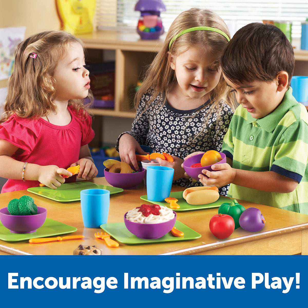 Learning Resources New Sprouts vegetables set made of soft durable plastic for little hands.