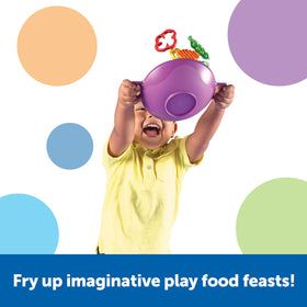 Learning Resources New Sprouts stir fry to-go container supports pretend meals and organization.