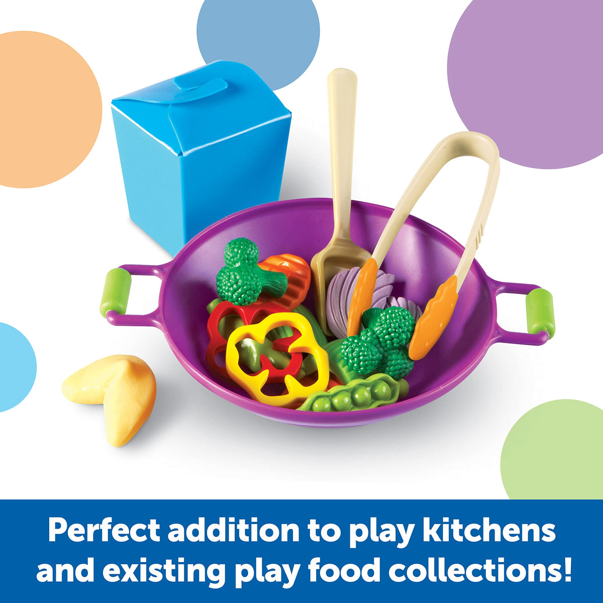Learning Resources New Sprouts stir fry tongs aid grasping and hand-eye coordination.