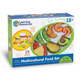 Learning Resources New Sprouts toddler kitchen play boosts social sharing during playtime.