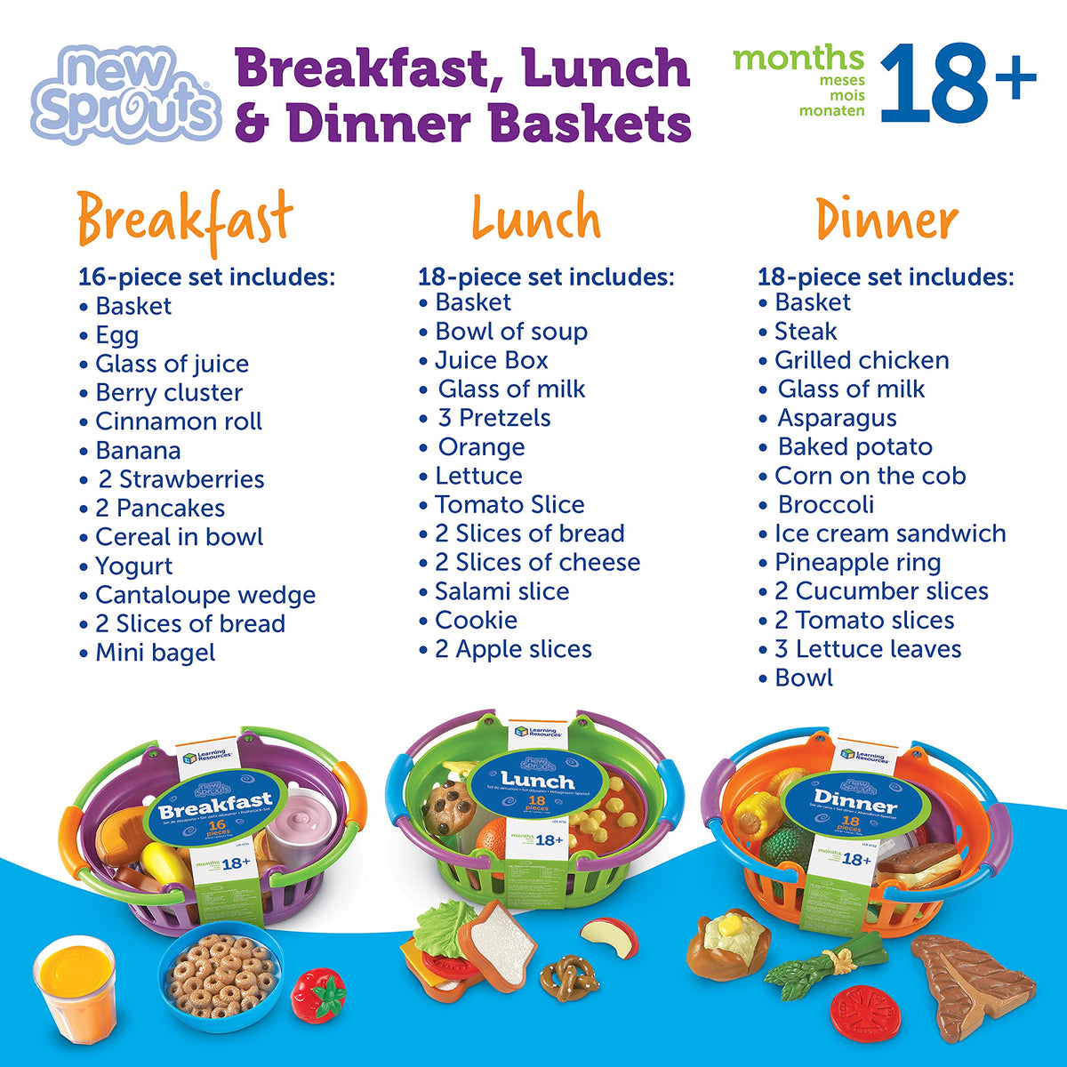 Learning Resources New Sprouts toddlers playset engaging 18 months+ in social pretend cooking.