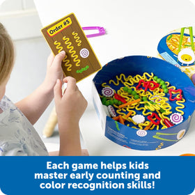 Learning Resources Noodle Knockout order cards guide sequencing.