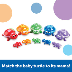 Learning Resources Number Turtles colorful turtle pairs support sorting by color