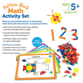 Learning Resources classroom-ready STEM play promotes hands-on math and spatial awareness.