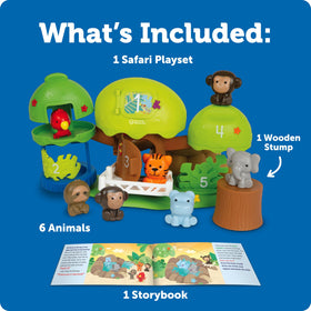 Learning Resources Peeksville Jungle Playset storybook guide enhances learning through narrated play