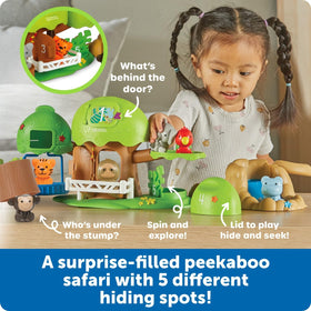 Learning Resources Peeksville Jungle Playset tiger figurine supports imaginative play and motor use
