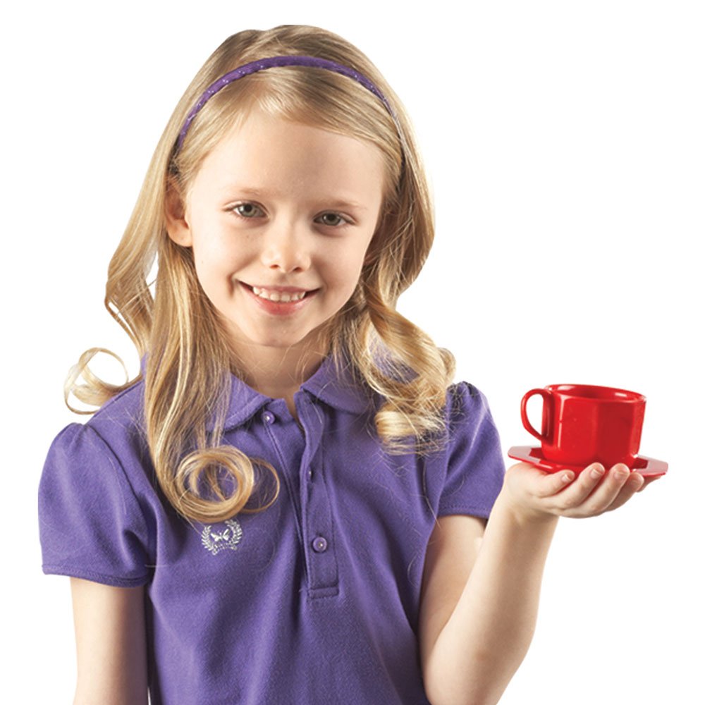 Learning Resources play dishes colorful cups support social play and fine motor skills.