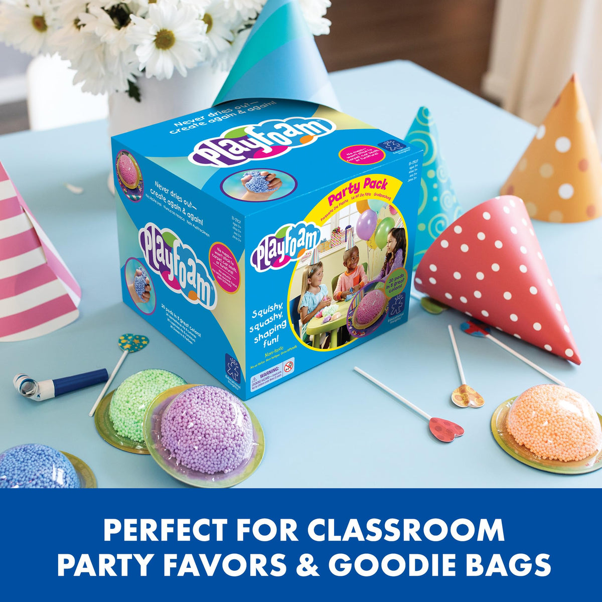 Learning Resources Playfoam Party Pack squishy texture supports fine motor play and creativity
