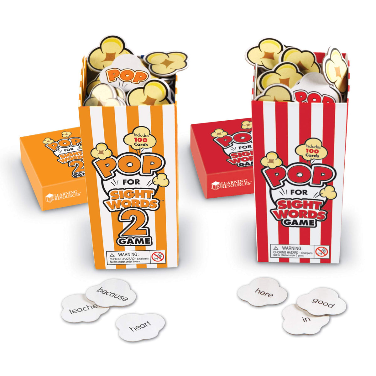 Learning Resources Pop for Sight Words bundle cards boost word recognition through lively classroom play.