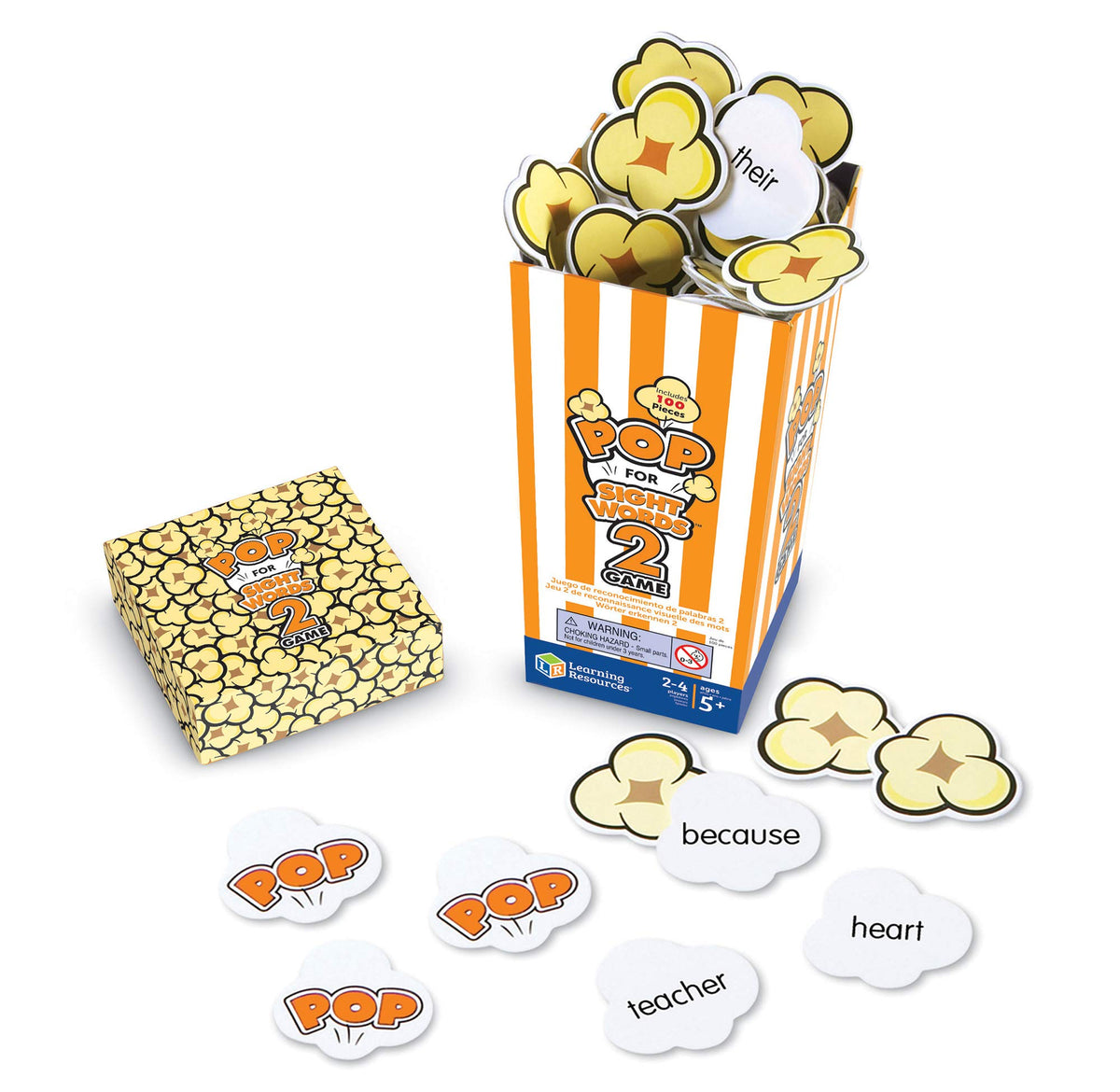 Learning Resources Pop for Sight Words games enable quick, portable practice for small groups.