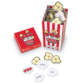 Learning Resources Pop for Sight Words popcorn-cards offer fast-paced reading practice.