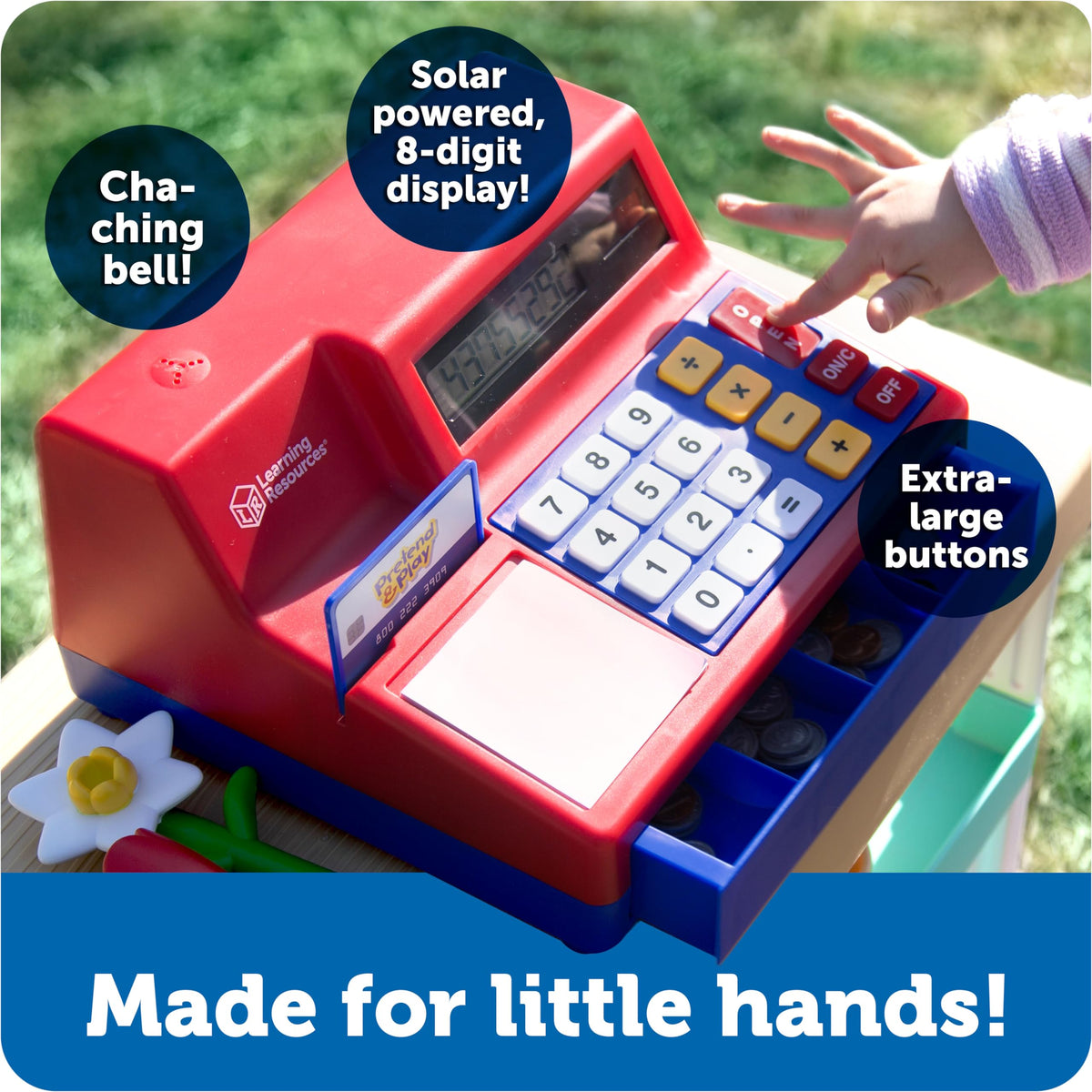 Learning Resources receipt pad enhances pretend checkout experiences
