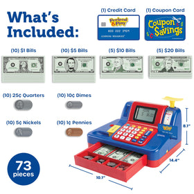 Learning Resources pretend play cash register games build counting and basic math skills
