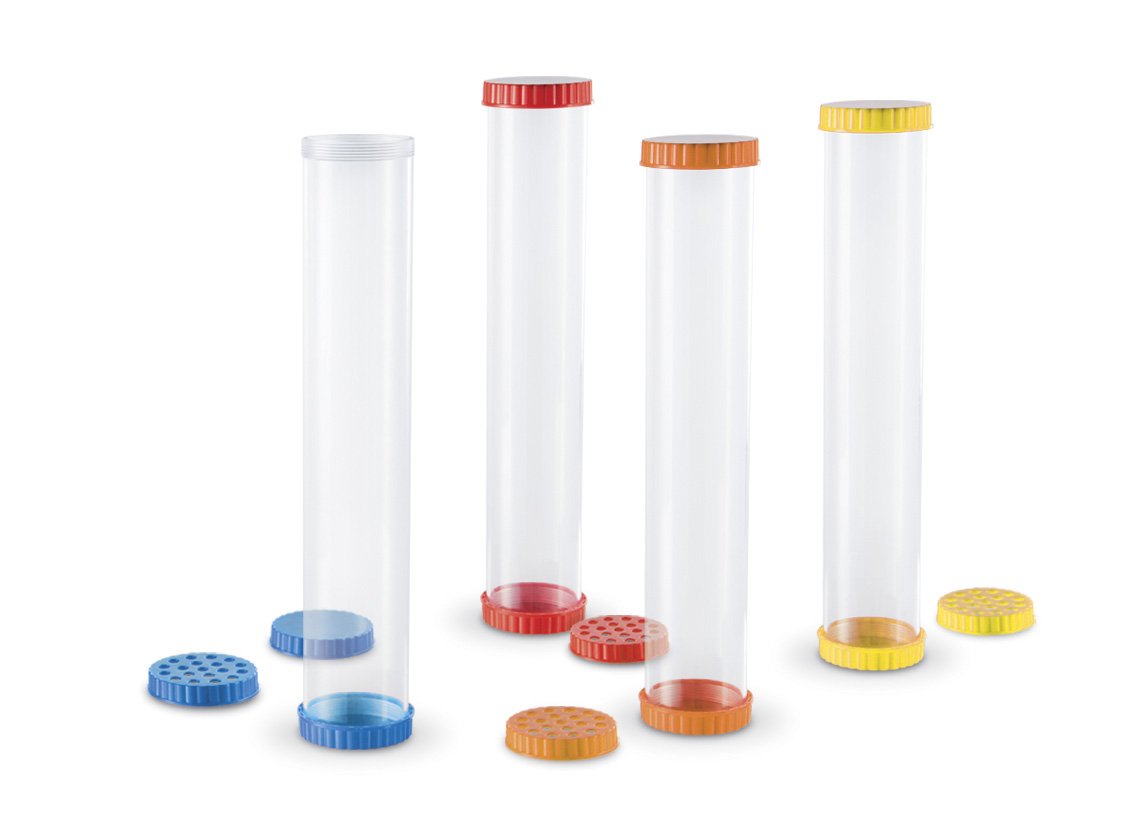 Learning Resources sensory tubes designed for classroom durability and repeated use.