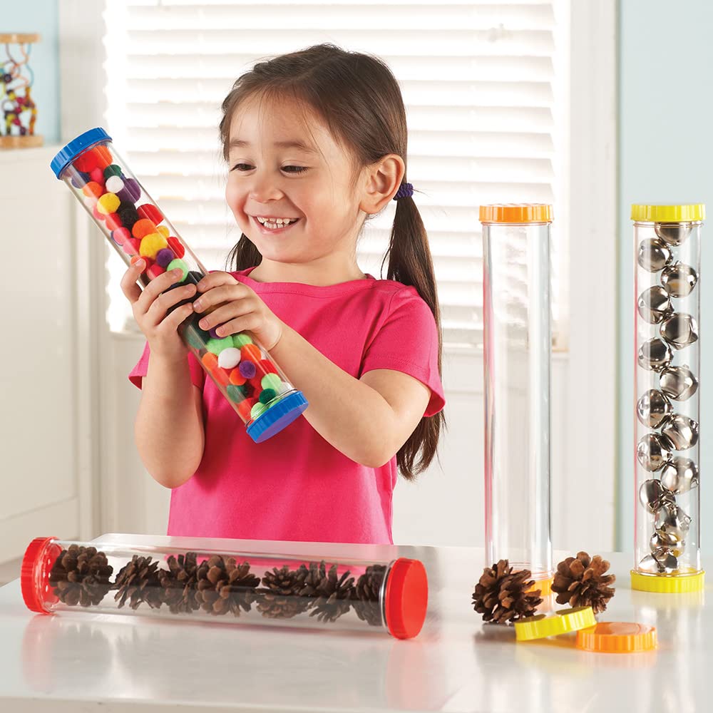 Learning Resources sensory tubes show scent-cap lids for aroma exploration.