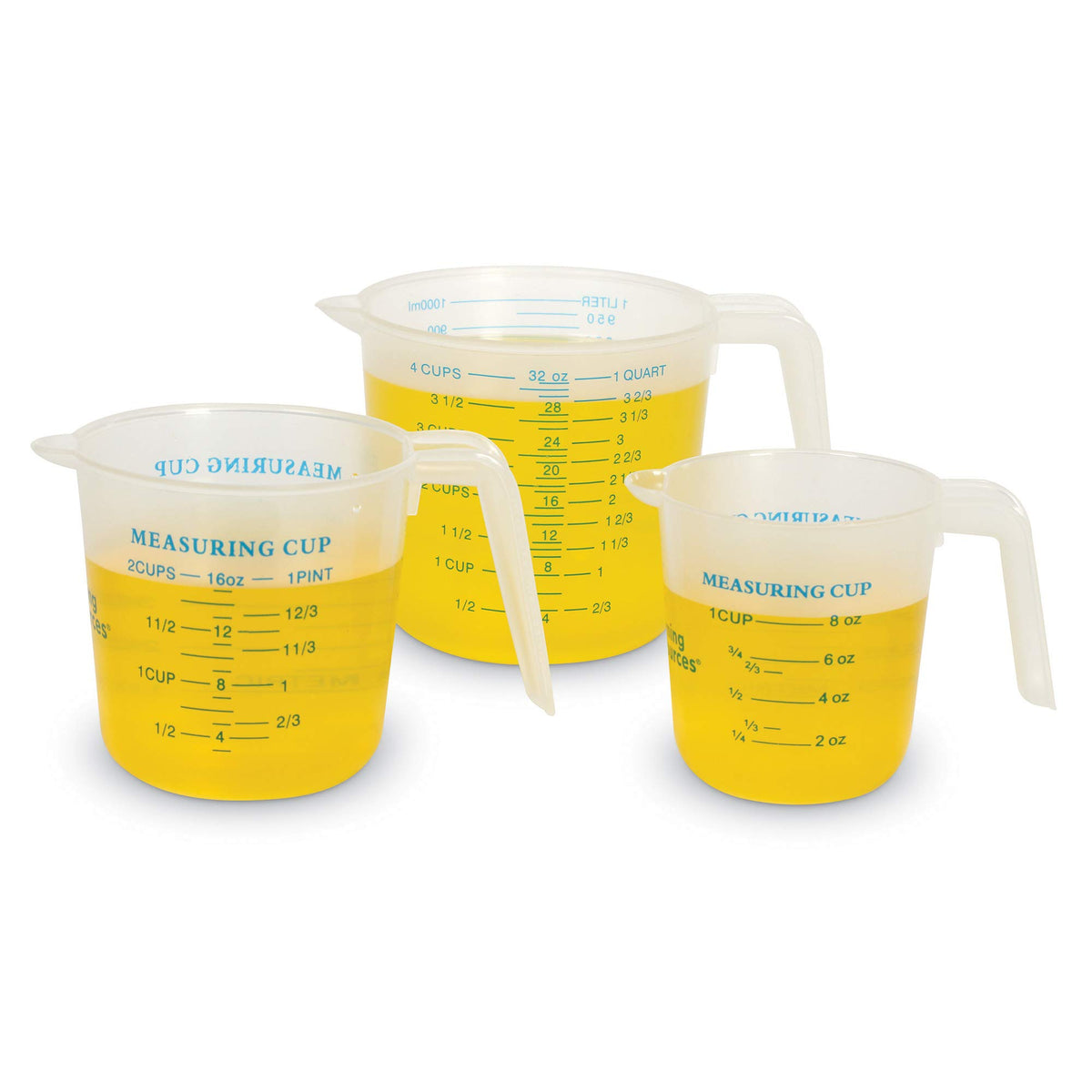 Learning Resources quart measurer 32oz (1000ml) for larger liquid volumes.