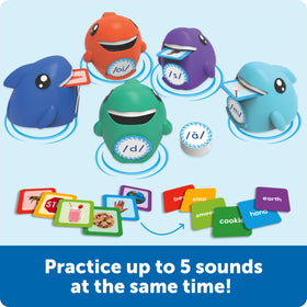 Learning Resources Say-a-Sound phoneme cards aid sound recognition during activities.