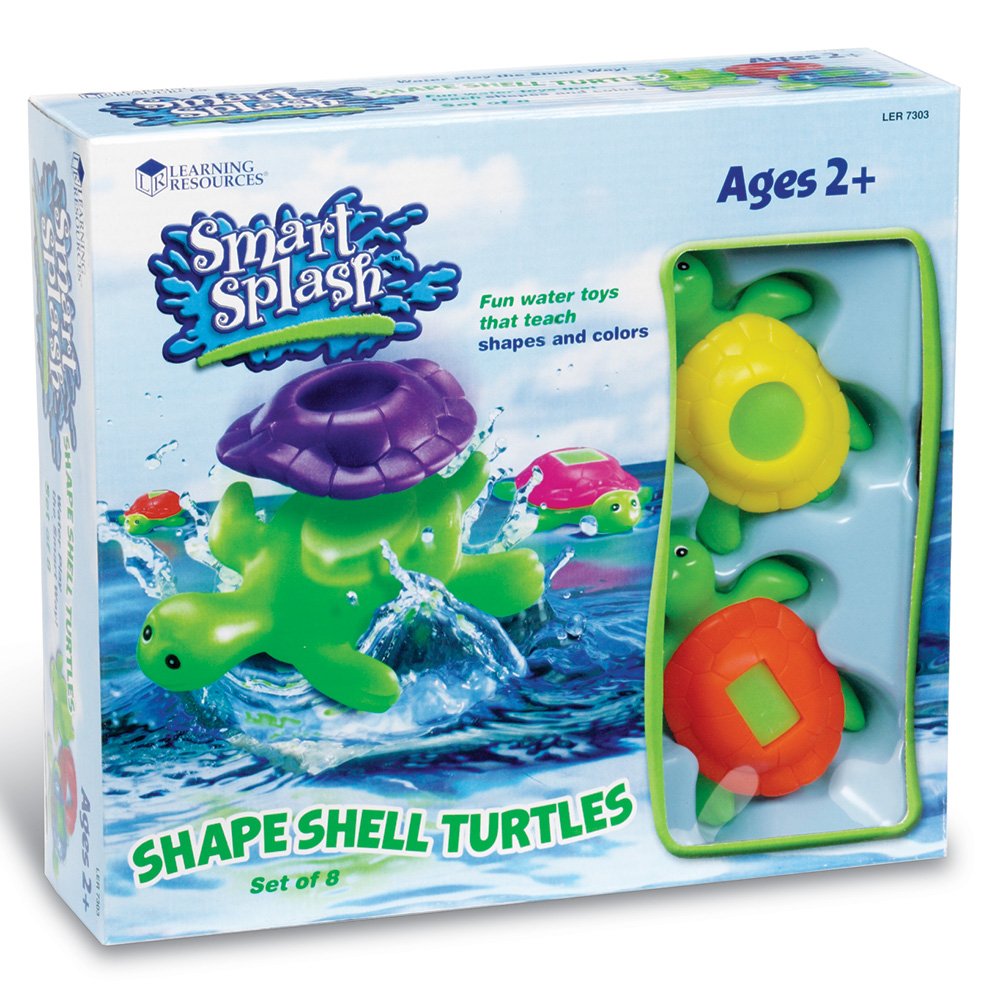 Learning Resources Shape Shell Turtle rectangle shell helps visual discrimination in bath time
