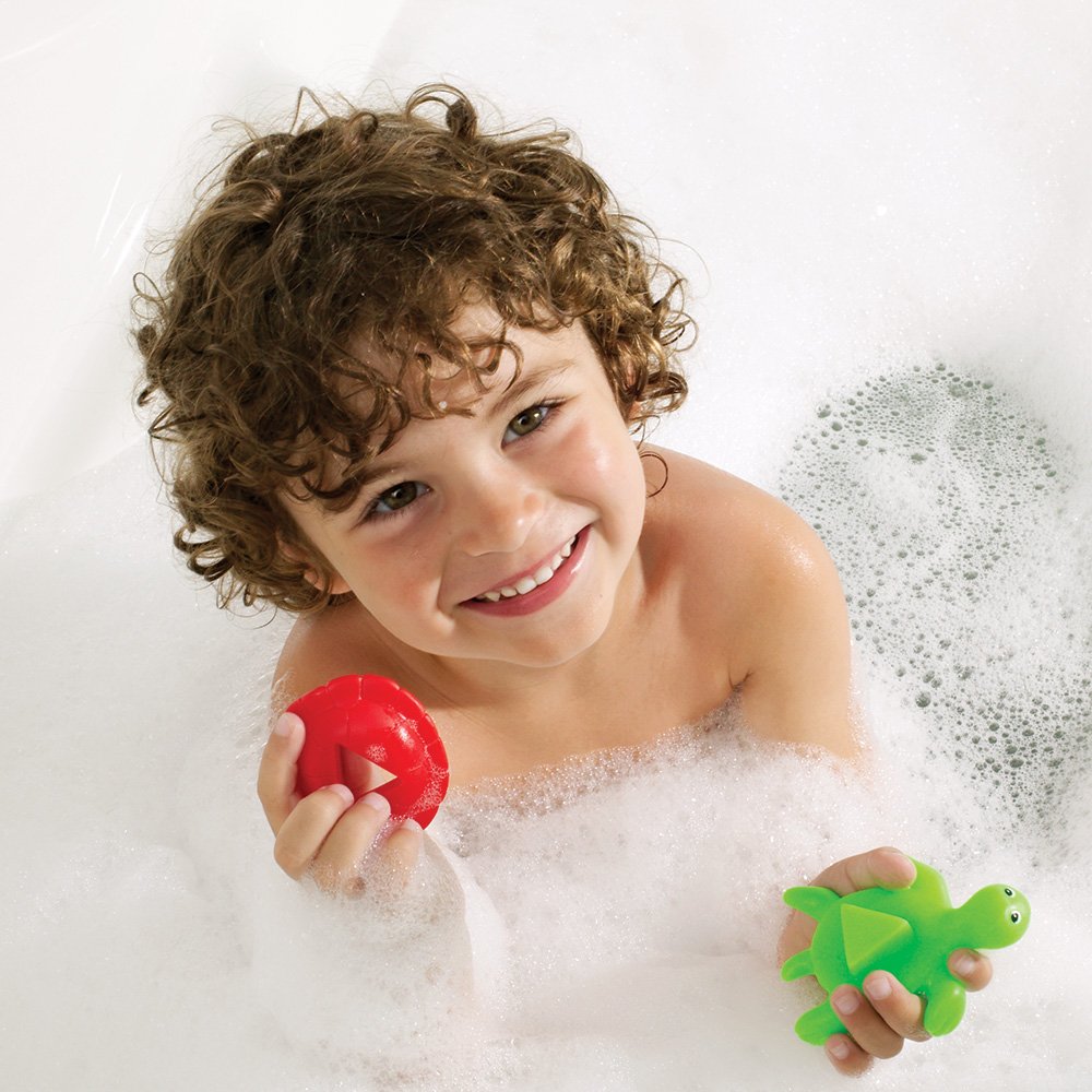 Learning Resources Shape Shell Turtle square shell boosts shape sorting in water play