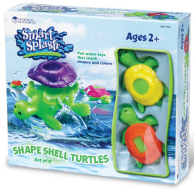 Learning Resources Shape Shell Turtle triangle shell enables playful shape discovery in bath time